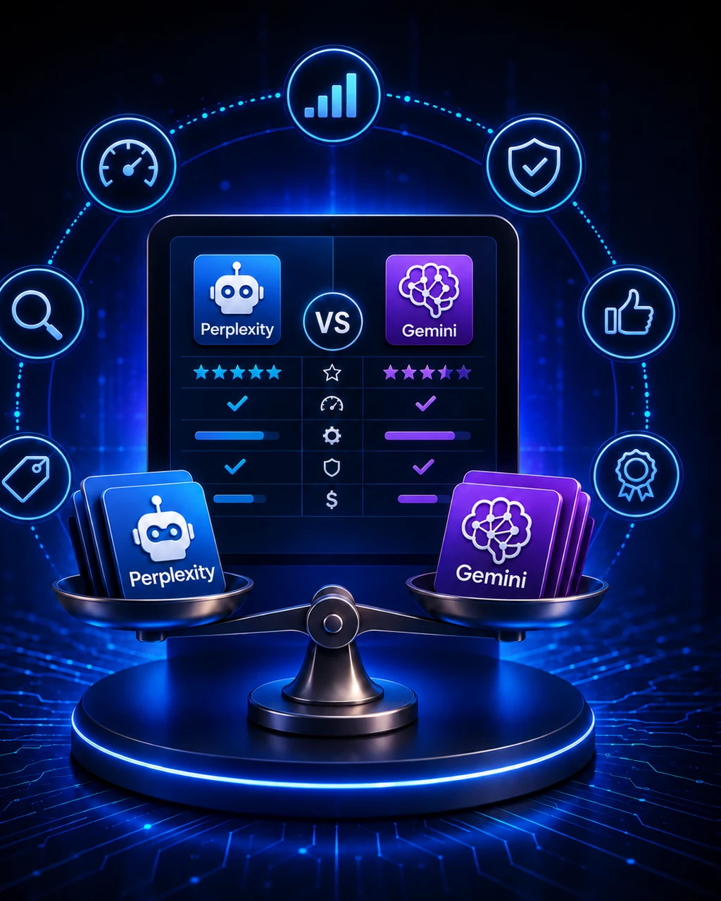 Perplexity and Gemini compared for web search, sources and deep research in 2026.